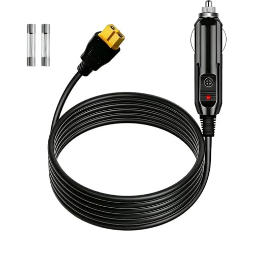 Suitable for Ecoflow Delta/River, Bluetti EB55 Series Portable 12V/24V car Chargers, Compatible with...