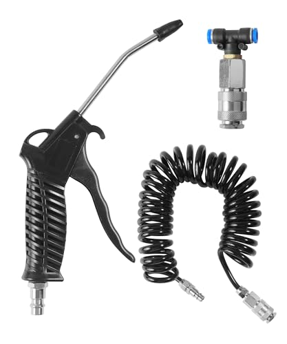 Air Blow Gun Kit with 5m Recoil Hose