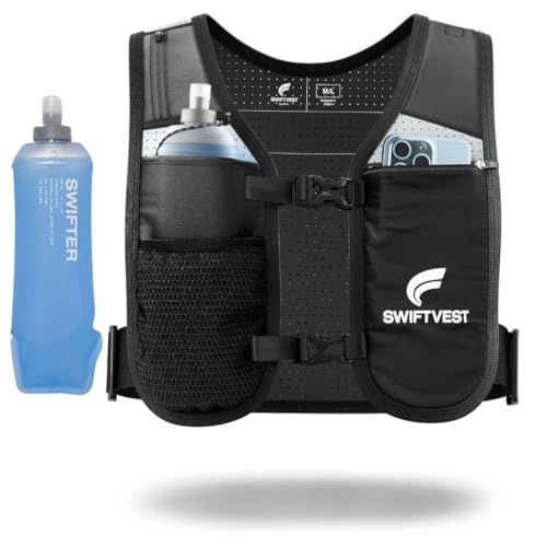 SWIFTVEST Running Vest for Women & Men with Water Bottle