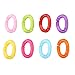cigemay 100 Pcs Plastic Bird Toy Parts DIY Chain Links, Chain Links Toys, C-Clips Hooks Bird for Rat Small Pet