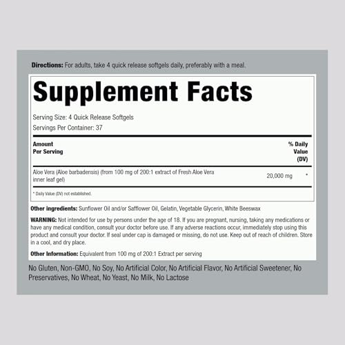 Piping Rock Aloe Vera Concentrated Extract