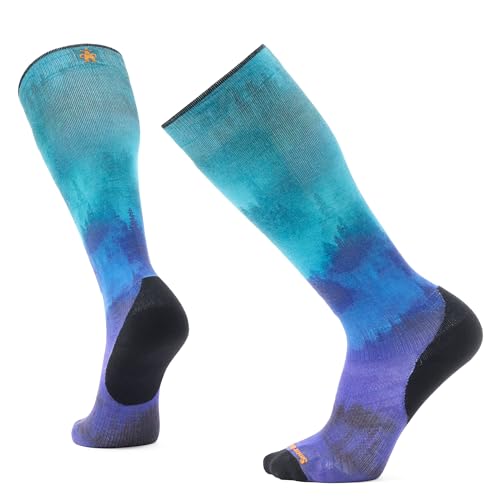 Smartwool Men's Ski Targeted Cushion Compression Print Over The Calf Socks