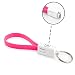 Produktbild innoGadgets Schlüsselanhänger USB Ladekabel | Android USB-C Datenkabel für Samsung Galaxy S8, S9, S10, S10e, S20 Google Pixel 2, HTC 10, Huawei Honor 9 - Datentransfer und schnelles Aufladen | Pink