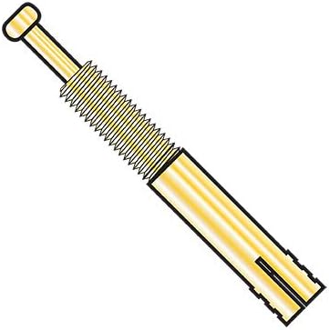 3/8X3 1/2 Expansion Pin Anchor Zinc Yellow (Pack Qty 100) BC-3756AEP by Shorpioen - Made in USA