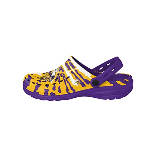 Image of FOCO Mens NFL Team Logo Tie-dye Garden Water Sandals Shoes Slipper Clogs with Strap