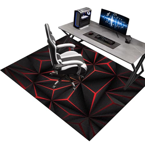 Gaming Stuhlmatten für Parkett, Bürostuhl Unterlage Teppich für Hartböden, Bodenschutzmatte Bürostuhl für Teppichböden, Schreibtischstuhl Unterlage für Laminat, Mehrzweck-Stuhlteppich 170 x 200 cm