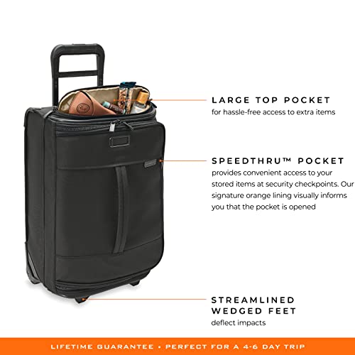 Briggs & Riley Global 2 Carry, Black, 21 Inch International Wheeled Duffle #TOP2