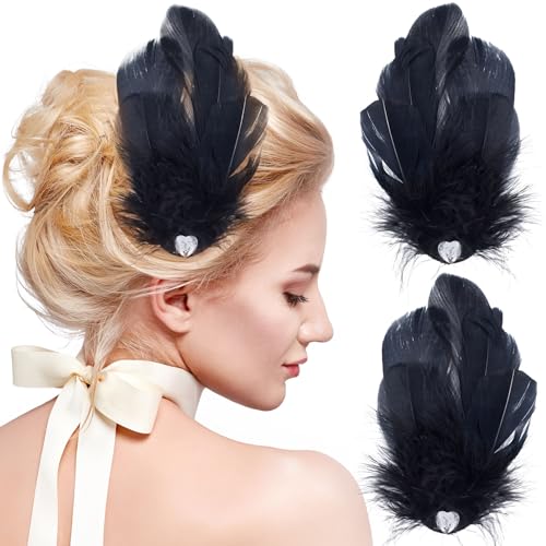 Barrettes à cheveux en forme d'aile de mouche pour femme lot de 2