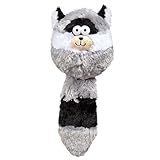 ZA Ball Shaped Dog Toy Furry Fatties Crinkle Squeak Pick Racoon Skunk Squirrel 15