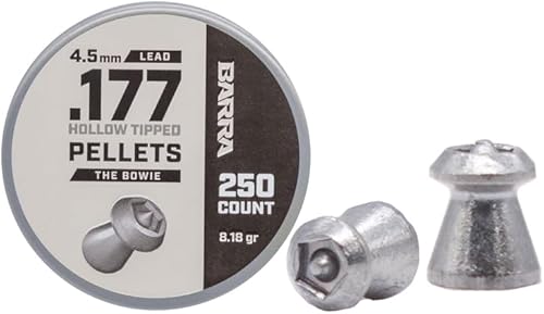 Miniatura 4 de Barra Airguns Bowie - Pellets de punta hueca para pistola de pellets, calibre 0.177 de 0.177 in, grado de caza, penetración potente para caza de