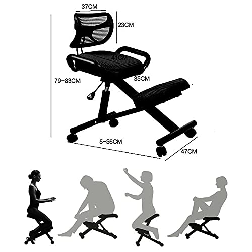 Chaise ergonomique contre le mal de dos : tabouret réglable de posture - 3