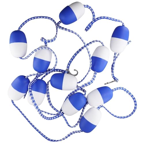 HENGCMM Corde de séparation avec Flotteur pour Piscine, flotteurs de Corde de Piscine pour diviser la Piscine, Corde de séparation de sécurité pour Piscine et Ligne Flottante 16ft/4.8m