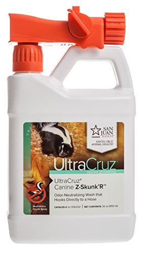 UltraCruz Canine Z-Skunk'R Shampoo for Dogs, 32 oz with Travel Applicator