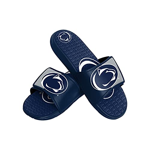 FOCO Penn State Nittany Lions NCAA Mens Colorblock Big Logo Gel Slide - M