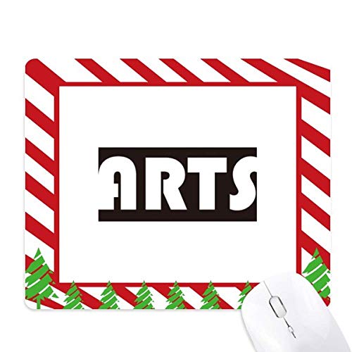 Tapis de souris canne de noël arts noirs pour corriger le manque de place