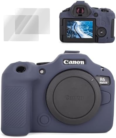 VOVMOEYA Capa de Silicone para Câmera Canon EOS R6 Mark III, Capa...