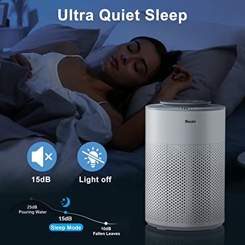 Air Purifiers For Home Large Room, Vewior Air Purifier Up To 1100Ft², H13 True Hepa Air Filter For Pet Pollen Smoke Odor, With Air Quality Monitoring/Sleep And Auto Mode/6 Timer/4 Fan Speed/Child Lock #TOP5