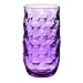 QG Clear Colorful Acrylic Plastic 14 & 22 oz. Cup Drinking Glass Tumbler Set of 8 Purple