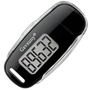 3D Walking Pedometer, USB Rechargable Step Counter, Simple Step Tracker with Removable Clip and Lanyard, Accurately Track Steps for Men Women Kids Seniors