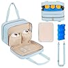 Breastmilk Cooler Travel Bag,Wearable Breast Pump Storage Bag Compatible with Momcozy/Eufy/Elvie/Willow/Medela Breast Pump with Ice Pack and Waterproof Mat,Blue