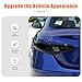 TOYCIDFG Tail Light Lamp Tinted Cover Trim Compatible with Alfa Romeo Giulia 2017-2022, Car Decoration Accessories Smoke Black