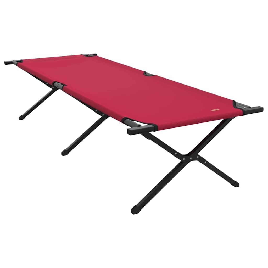 INLIFE Klapp Schlafbett fürs Camping Rot Ox Stoff,Sportartikel,Outdoor-Aktivitäten,Camping & Wandern,Camping-Möbel,Feldbetten,Rot,8.8 KG,42003188
