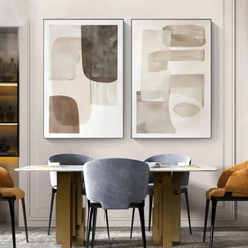 Tableau photo abstrait simple de 70x90 cm avec cadre XINBAO pour salon - 2