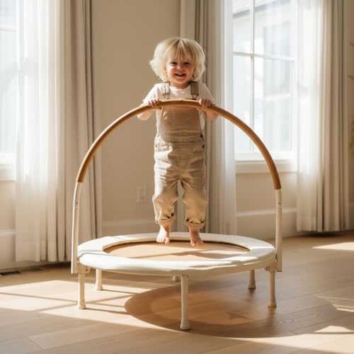 Trampoline enfant 93 cm silencieux pour bouger chez soi sans bruit