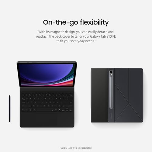 Image of Samsung Galaxy Tab S9 | S9 FE | S10 FE, FE Book Cover Keyboard AI Key for Galaxy Tab S10 FE, Detachable Platform, PC-Like Experience, Wireless Keyboard Sharing, White