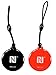 Produktbild NFC Anhänger Style, 30mm, NTAG216, 888 Byte, schwarz, rot, 2 Stück, Kompatibel mit Allen NFC Smartphones