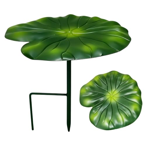 Sombrilla de plantas metal con forma de hoja de 20.8 cm para macetero exterior
