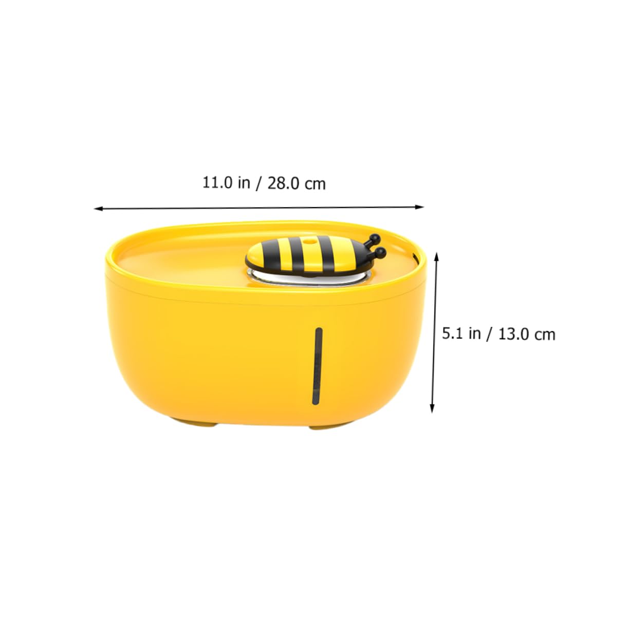 Mipcase Distributore d Acqua per Gatti Abbeveratoio Automatico per Animali Domestici Capacità Ciotola d Acqua Risparmio Energetico Design Forma di Ape da Cartone Animato