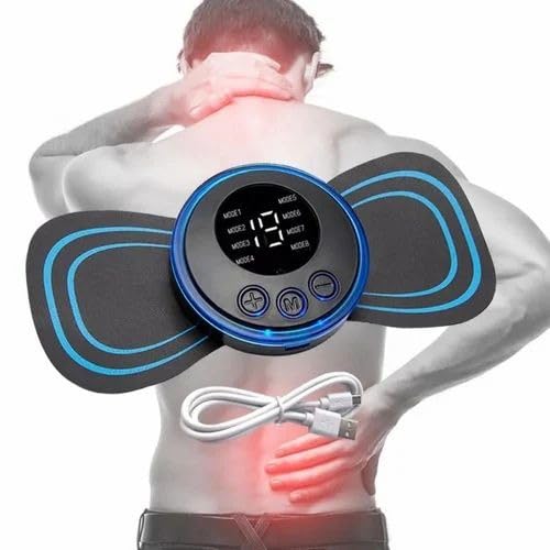 Image of APEX Wireless Mini Massager Body Massager Machine for Pain Relief, Portable Butterfly Massager for Body Pain Relief, Rechargeable Neck and Shoulder Massage Machine for Blood Circulation