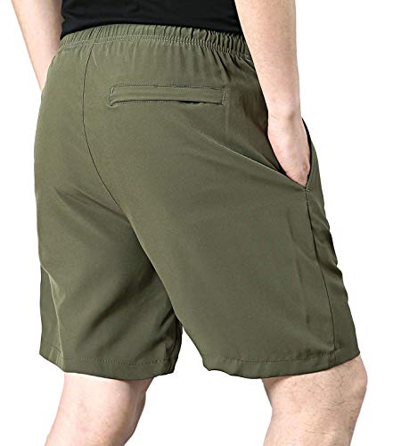 image for EXEKE Men's Quick Dry Shorts Lightweight Hiking Shorts Gym Workout Sho
