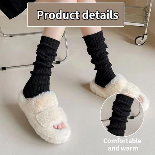 Image of 2 Pcs Leg Warmers Y2k, Leg Warmers, Y2k Accessories, Cute Kawaii Cream Legwarmers for Women Winter