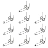 The Lord of the Tools 10 Stück 1,2 X 28 Mm Doppelrückstell-Torsionsfeder für die Meisten Lockenstäbe aus Draht