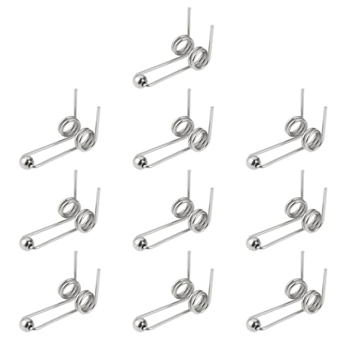 The Lord of the Tools 10 Stück 1,2 X 28 Mm Doppelrückstell-Torsionsfeder für die Meisten Lockenstäbe aus Draht