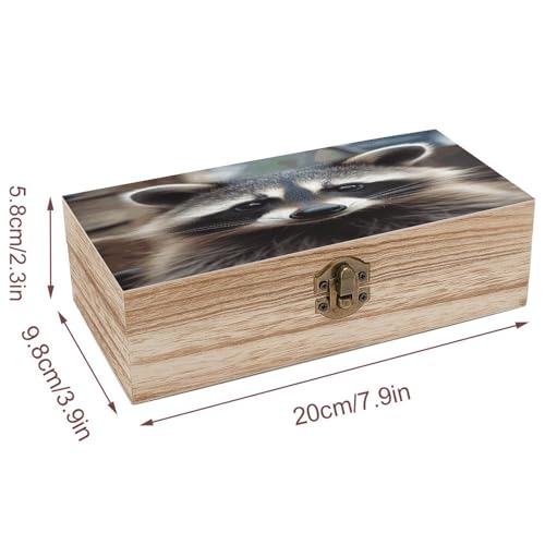 Boîte de rangement en bois sculpté avec couvercle et fermoir élégant pour secrets - 3