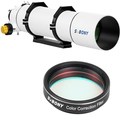 Svbony SV231 Filtre de Télescope, Filtre de Correction de Couleur Filetage Complet, Réduit la Lumière Bleue Nocive, pour Observer Les Détails sur Les Surfaces Lunaires et Planétaires (2