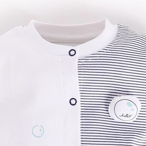 Image of BABY GO 100% Cotton Full Sleeve Regular Fit Regular Romper For Baby Boys