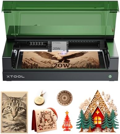 xTool S1 20W Laser Engraver Cutter, Large Working Area, Beginner Friendly