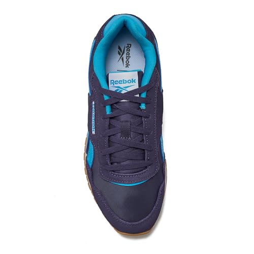 Reebok Glide Sneakers for Women - Black or White Tennis Shoes Size 5 to 11, Movement Purple/Movement Purple/Future Cyan, 7.5