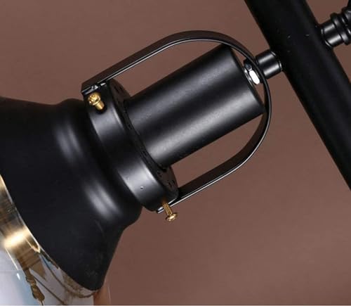 Lámpara colgante ajustable estilo araña industrial negra compatible comedor bar 5