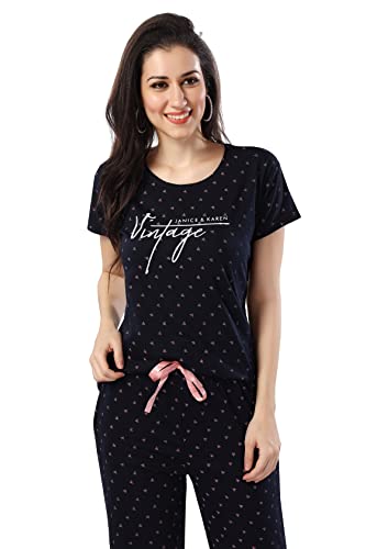 Image of DZZO Women's Cotton Printed Night Suit