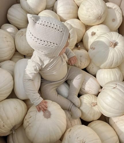 Organic Cotton Knit Baby Hat Girls boy Weather Knitted Hollow Handmade Kids elf hat3