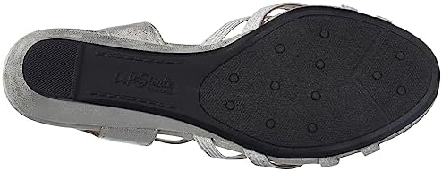 LifeStride Womens Yaya Wedge Sandal Silver 7 M | Image 3
