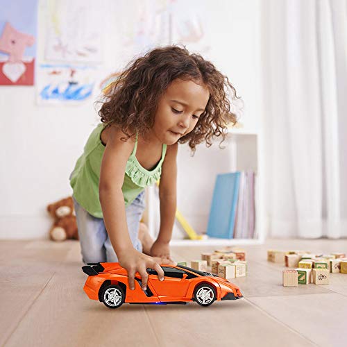 Xplanet Transformers Toys Robot Car RC Car for Kids , One-Button Deformation Car Model Toy 1:18 Transformation Remote Control Vehicle for Children Perfect for Birthday Gift