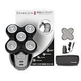 Remington Afeitadora Cabeza Hombre 5 cabezales: afeitado en 2 min Ultimate Series RX5 apura hasta 0,2 mm, autonomía de 50 min, resistente al agua, cuchillas flexibles, neceser de viaje XR1501