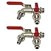 Garden Tools Brass Water Faucet Dual Outlet For Washing Machine Watering Supply Taps Ball Valve Accessory
