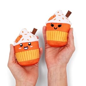 Emotional Support Lattes by Relatable, Fall Plushies Stuffed Animal Toy, Perfect Small Gift for Coffee Lovers, Gift Baskets, and Loved Ones of All Ages, Includes 5 Fall Plushies with Carrying Basket Emotional Support Lattes by Relatable Fall Plushies Stuffed Animal Toy Perfect Small Gift for Coffee Lovers Gift Baskets and Loved Ones of All Ages Includes 5 Fall Plushies with Carrying Basket